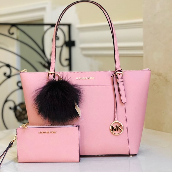 Michael Kors Handbags - NWT Michael Kors Lg Ciara handbag&wallet&pom pom